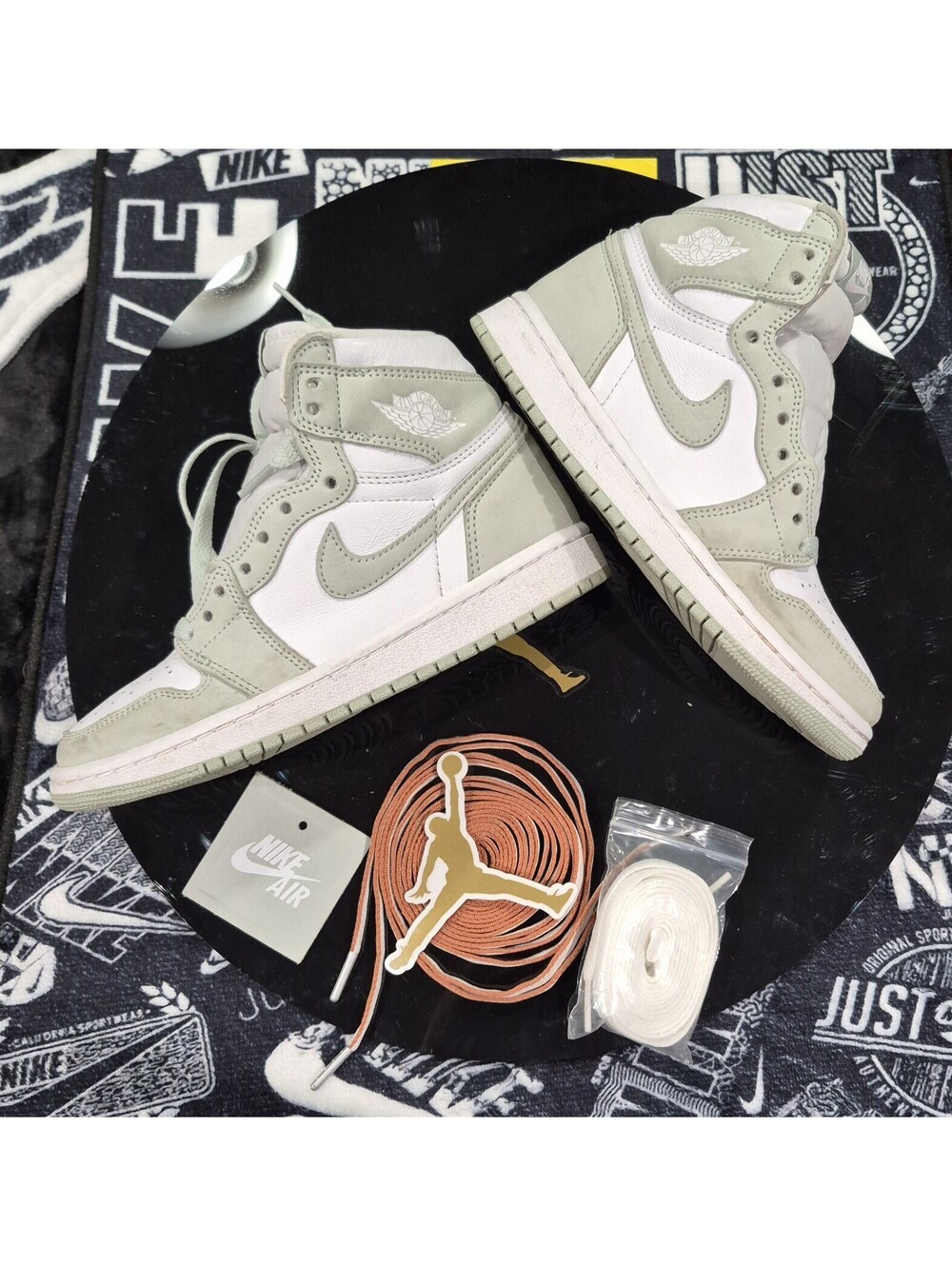 These are the Nike Air Jordan 1 Retro High OG Seafoam 5W or Y3.5